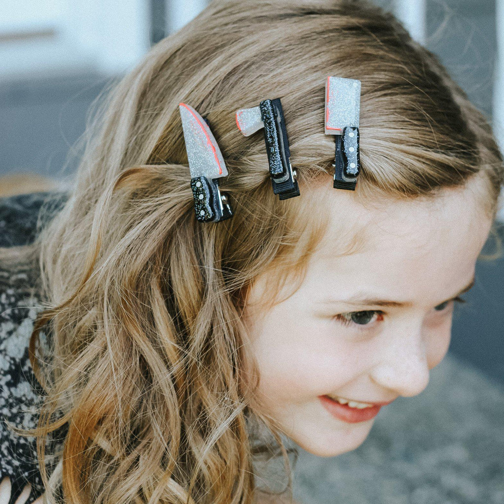 Bloody Knives Resin Hair Clips-Clearance no slip hair clips-Flower No slip hair clips-Animal no slip hair clips-Star no slip hair clip-heart no slip hair clips-butterfly no slip hair clips-Moo G Clips