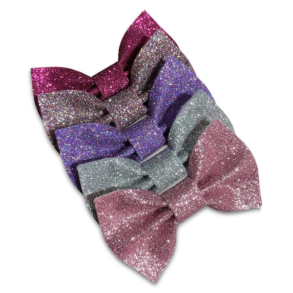 Glitter Felt Basic Hair Bows- *BEING DISCONTINUED*-Clearance no slip hair clips-Flower No slip hair clips-Animal no slip hair clips-Star no slip hair clip-heart no slip hair clips-butterfly no slip hair clips-Moo G Clips