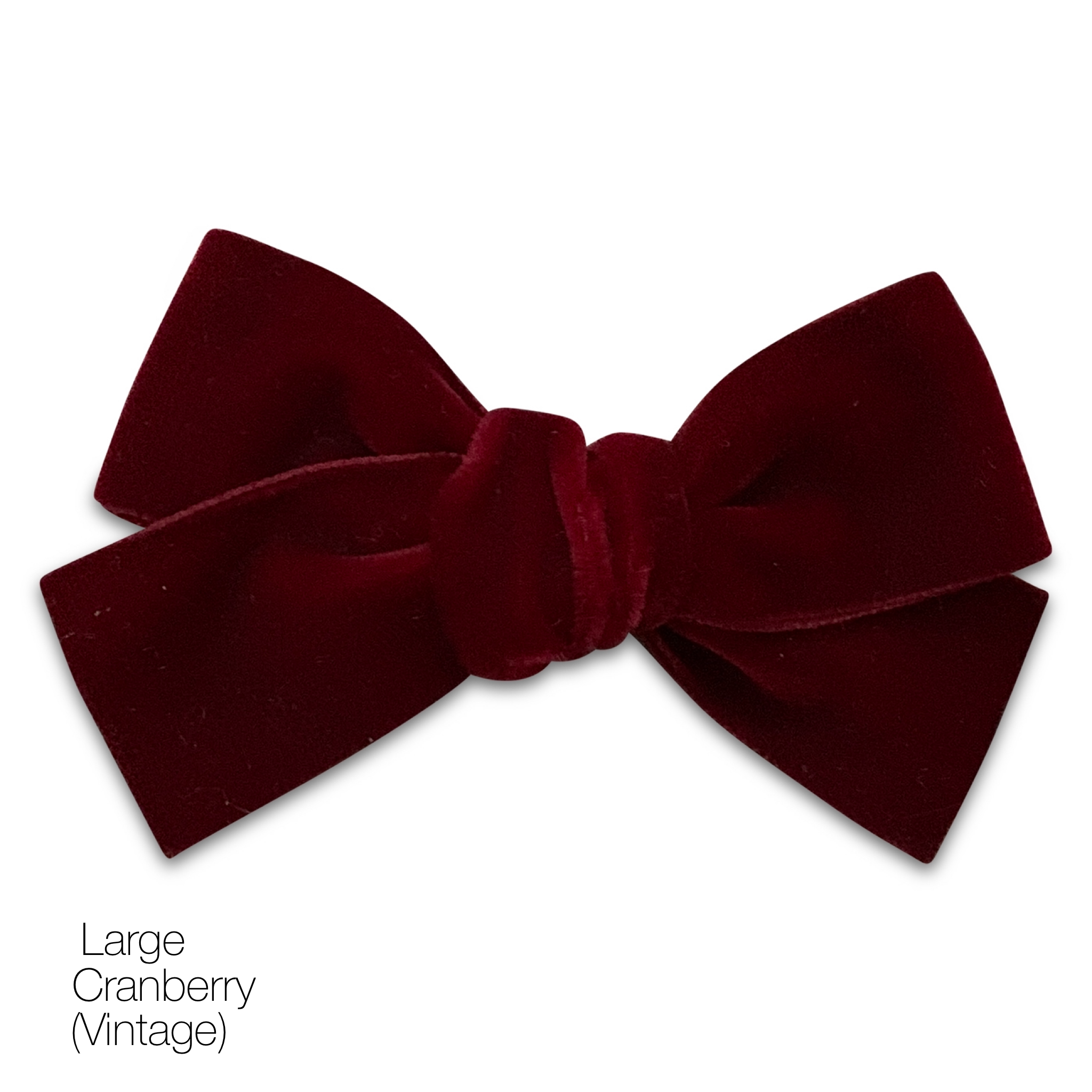 Large Velvet Hair Bows Baby Gift Moo G Clips