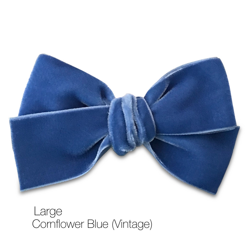 Hair Clips -Large Velvet Hair Bows - Baby Bows - Baby Gift-no slip velvet hair bows no slip velvethair clips-Moo G Clips