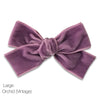 Hair Clips -Large Velvet Hair Bows - Baby Bows - Baby Gift-no slip velvet hair bows no slip velvethair clips-Moo G Clips