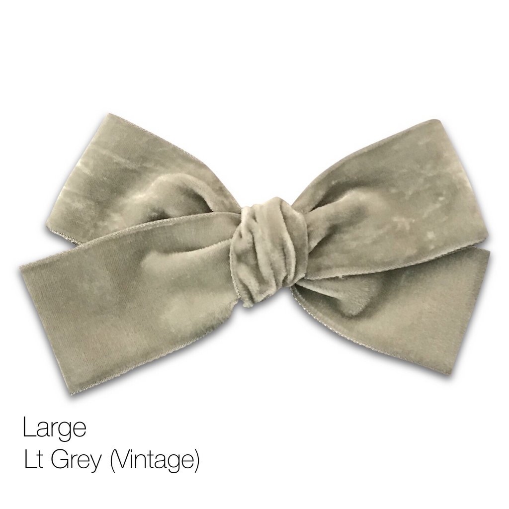 Hair Clips -Large Velvet Hair Bows - Baby Bows - Baby Gift-no slip velvet hair bows no slip velvethair clips-Moo G Clips