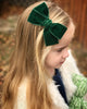 Hair Clips -Large Velvet Hair Bows - Baby Bows - Baby Gift-no slip velvet hair bows no slip velvethair clips-Moo G Clips