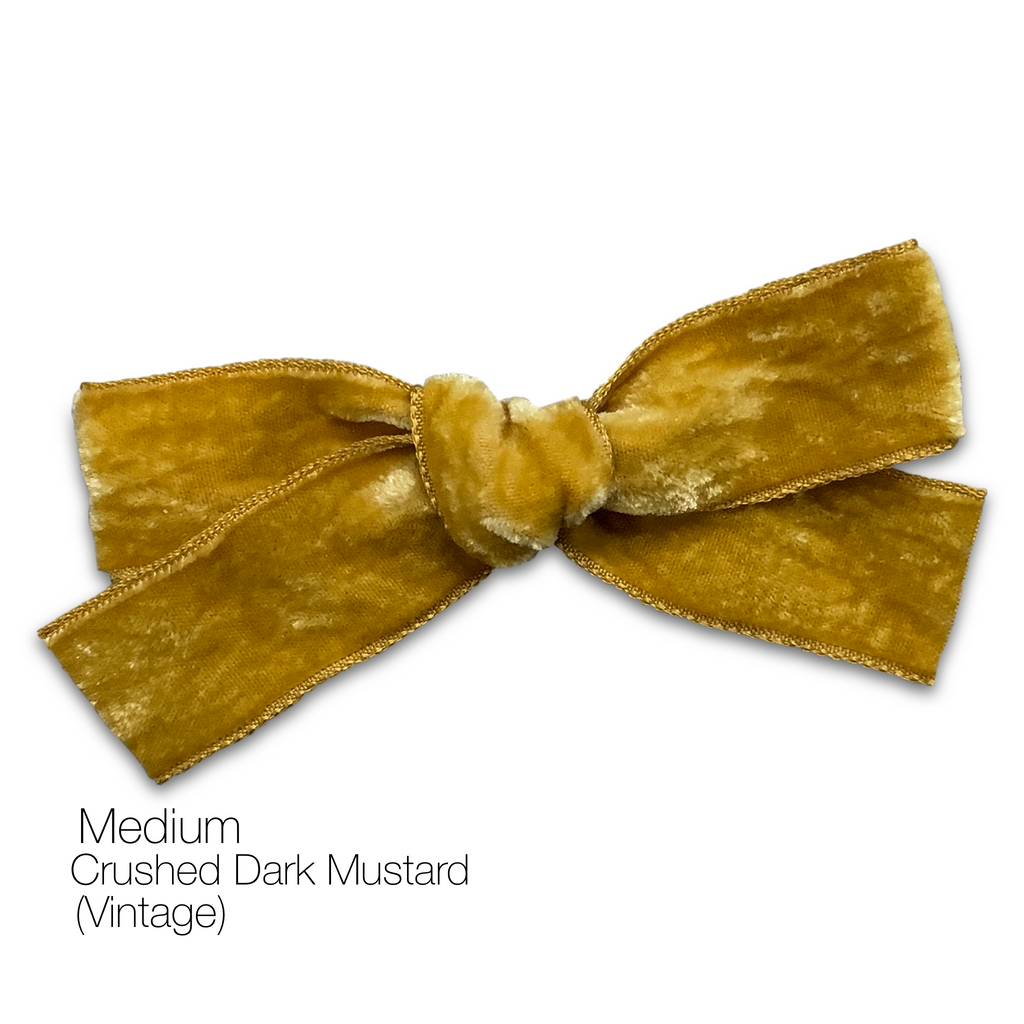 Hair Clips - Medium Velvet Hair Bows - Baby Bows - Baby Gift-no slip velvet hair bows no slip velvethair clips-Moo G Clips