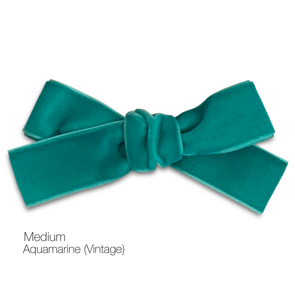 Hair Clips - Medium Velvet Hair Bows - Baby Bows - Baby Gift-no slip velvet hair bows no slip velvethair clips-Moo G Clips