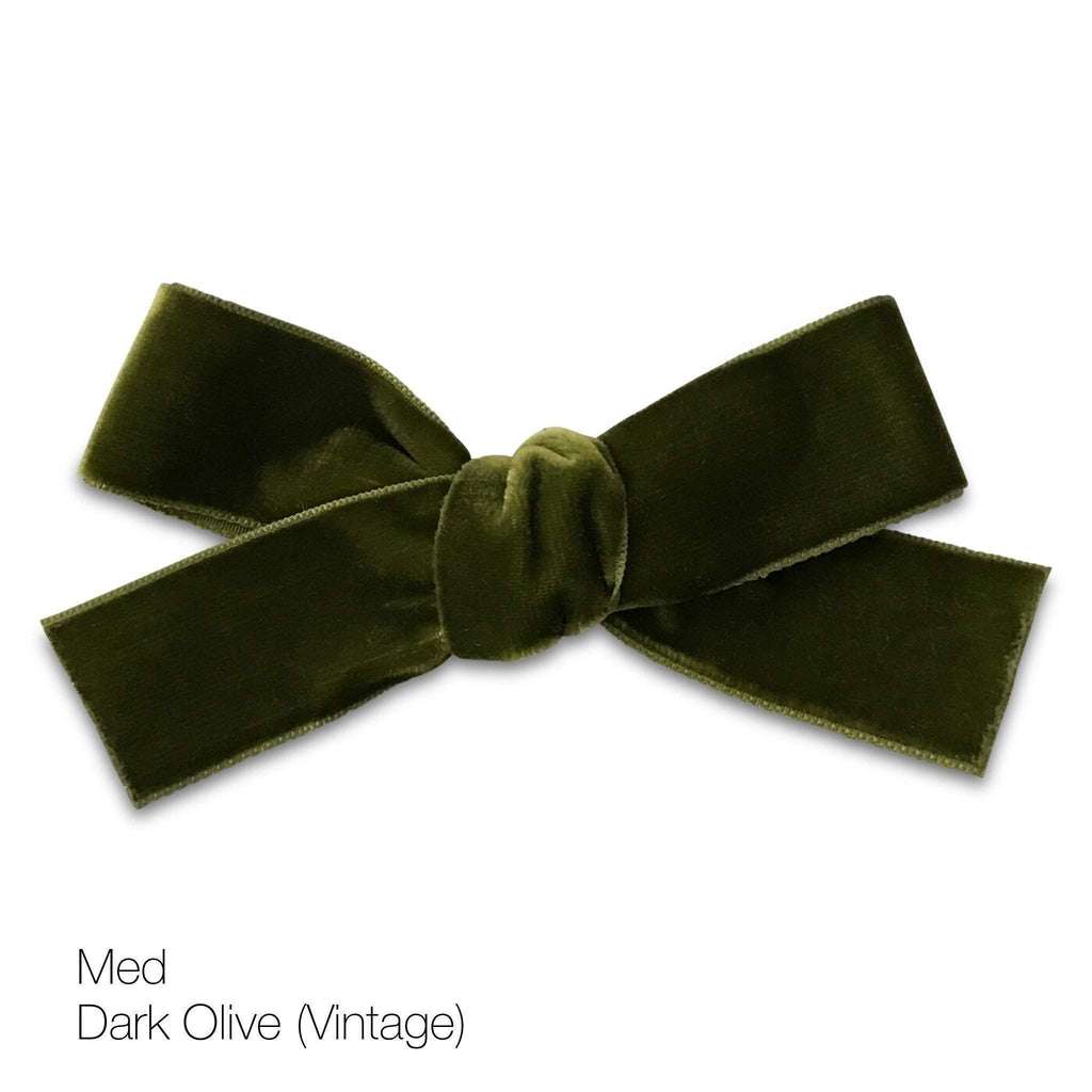 Hair Clips - Medium Velvet Hair Bows - Baby Bows - Baby Gift-no slip velvet hair bows no slip velvethair clips-Moo G Clips