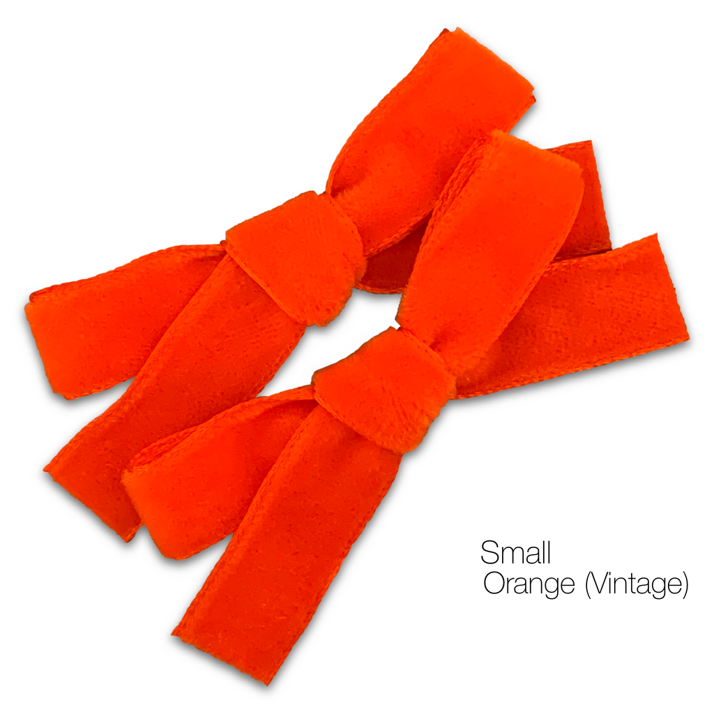 Hair Clips - Small Velvet Hair Bows - Baby Bows - Baby Gift-no slip velvet hair bows no slip velvethair clips-Moo G Clips