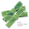 Hair Clips - Small Velvet Hair Bows - Baby Bows - Baby Gift-no slip velvet hair bows no slip velvethair clips-Moo G Clips