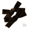 Hair Clips - Small Velvet Hair Bows - Baby Bows - Baby Gift-no slip velvet hair bows no slip velvethair clips-Moo G Clips