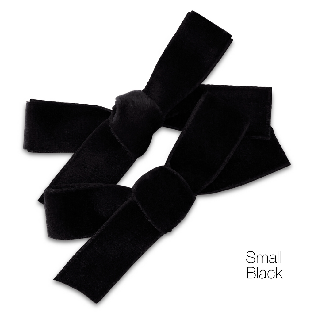 Hair Clips - Small Velvet Hair Bows - Baby Bows - Baby Gift-no slip velvet hair bows no slip velvethair clips-Moo G Clips