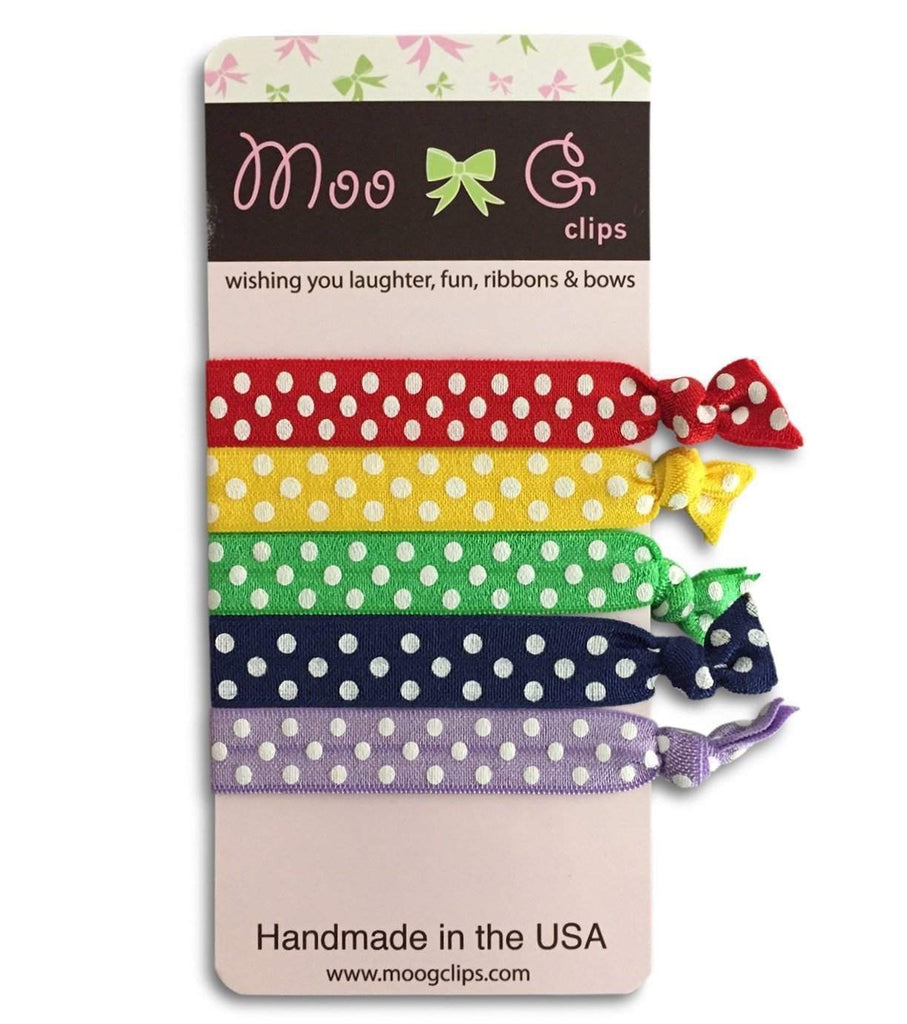 Hair Ties All-ponytail holders - party favor - girls hair accessories-Moo G Clips