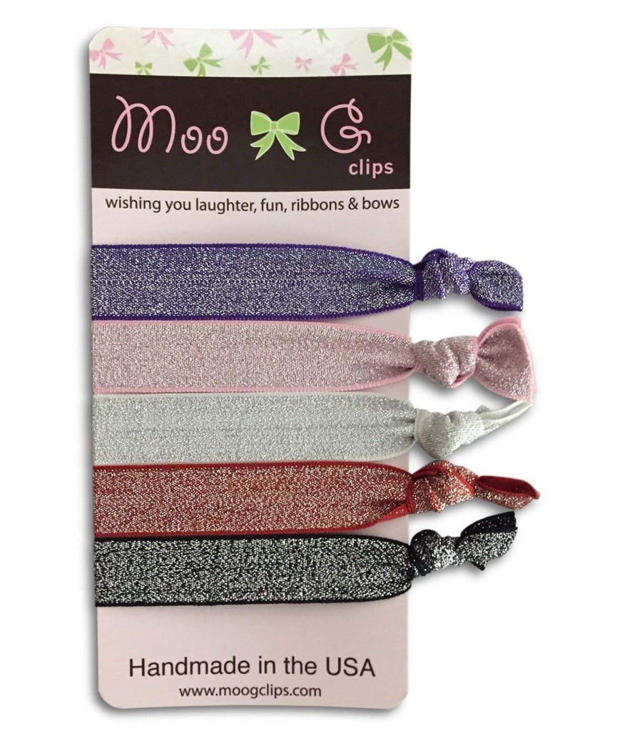 Hair Ties All-ponytail holders - party favor - girls hair accessories-Moo G Clips