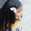 Leather Rainbow Hair Bows-no slip leather hair bows no slip leather hair clips-Moo G Clips