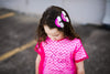 Leather Rainbow Hair Bows-no slip leather hair bows no slip leather hair clips-Moo G Clips