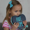 Primary Shimmer Leather Hair Bows-no slip leather hair bows no slip leather hair clips-Moo G Clips