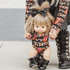 Rocker Hair Bows-no slip leather hair bows no slip leather hair clips-Moo G Clips