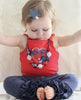 Patriotic Leather Hearts & Stars Hair Clips-no slip leather hair bows no slip leather hair clips-Moo G Clips